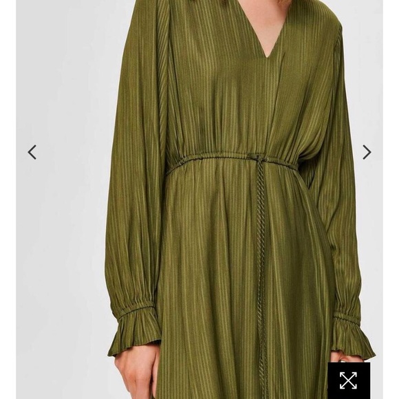 NWT | Selected Femme | Callie Damina Midi Dress | Size US 6 - Picture 5 of 13